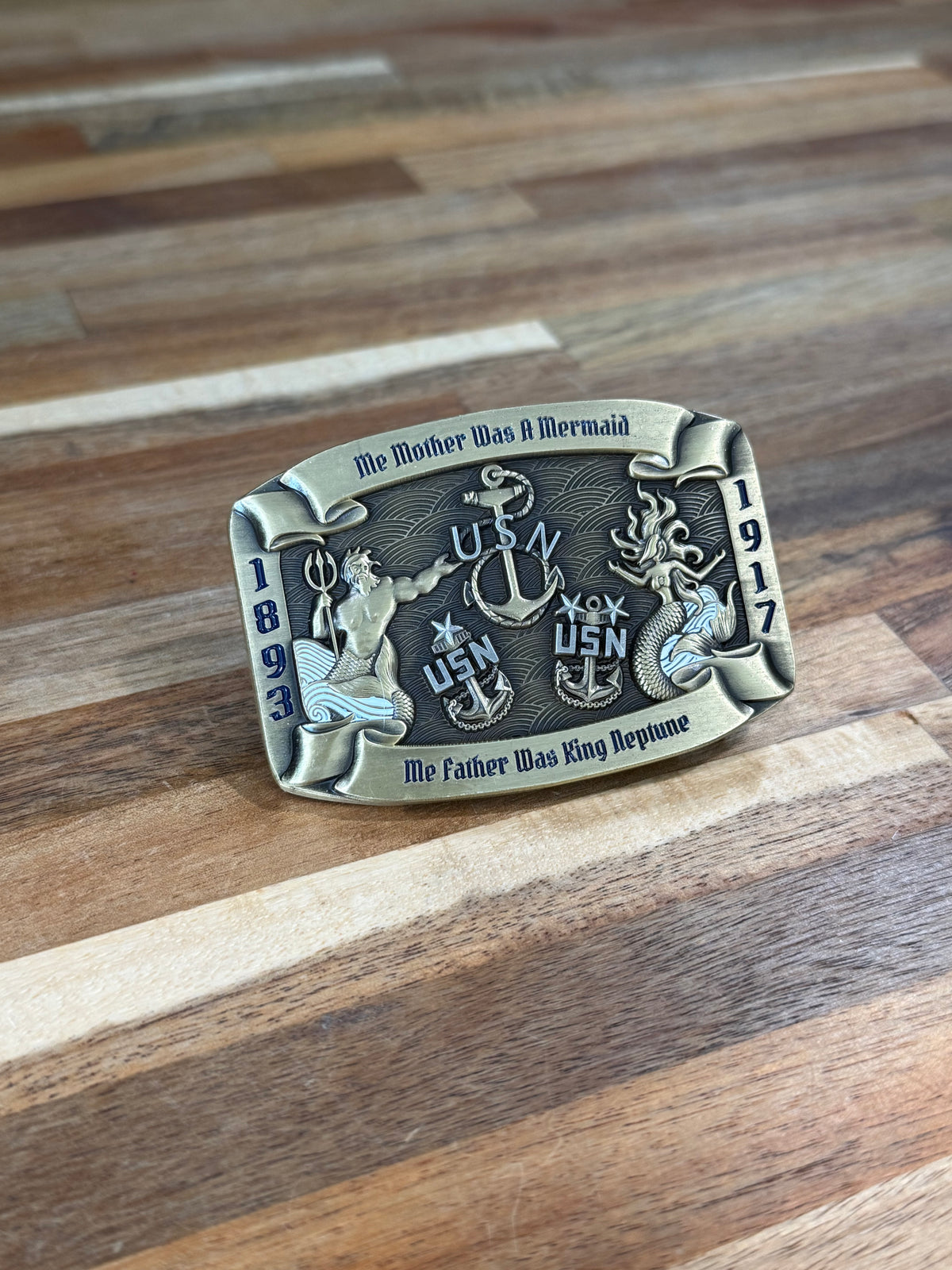 Me Mother and Father Coin and Buckle Set