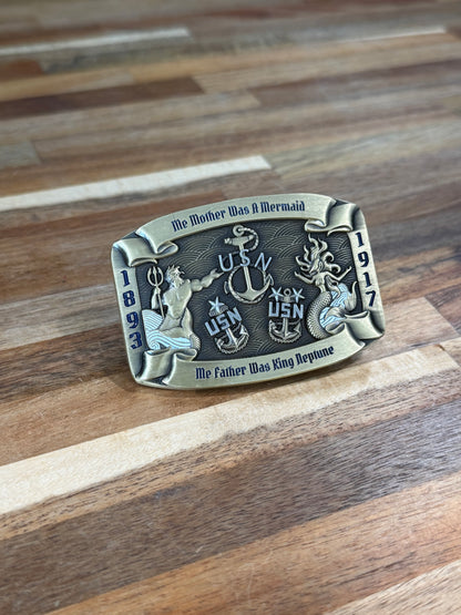 Me Mother and Father Coin and Buckle Set
