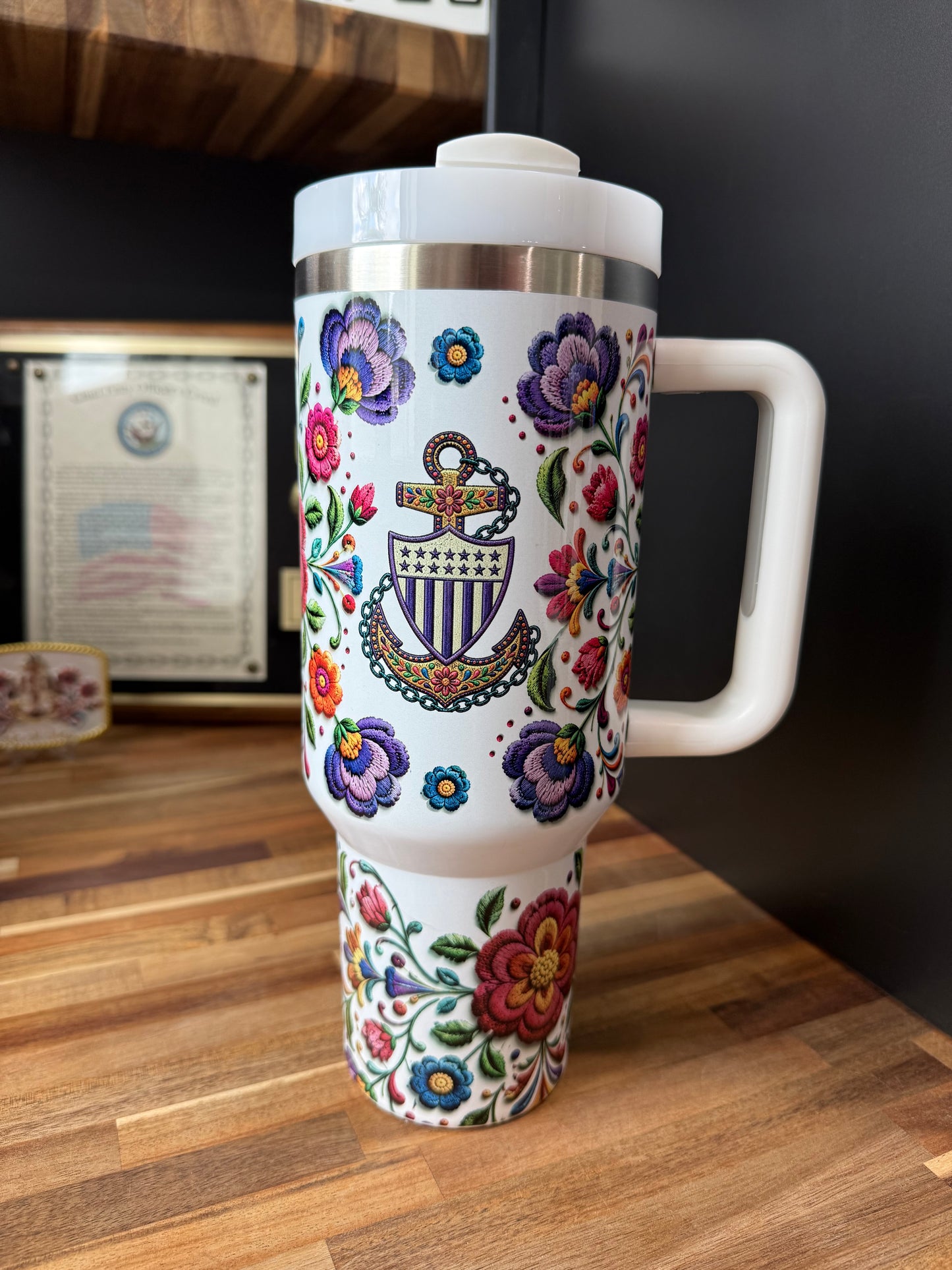 Embroidery Love 40 oz Tumbler