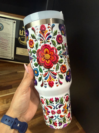 Embroidery Love 40 oz Tumbler