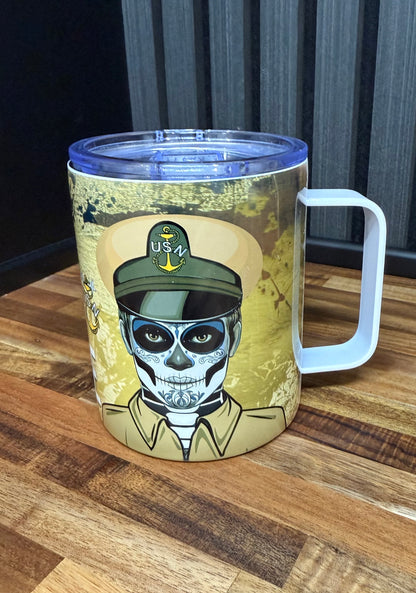 Dia de Los Jefes 12 oz Travel Mug