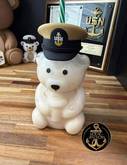 House of Anchors Glass Bear