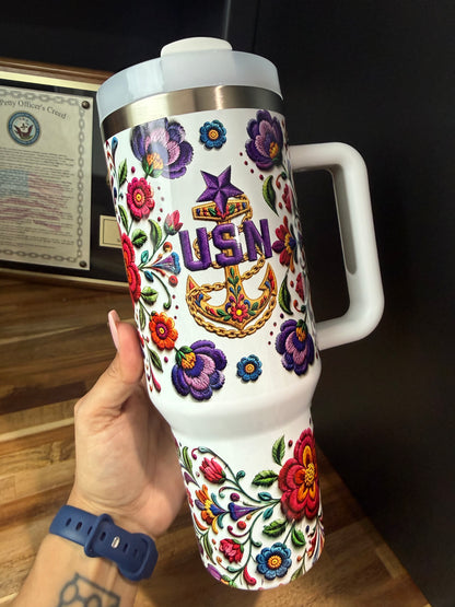 Embroidery Love 40 oz Tumbler