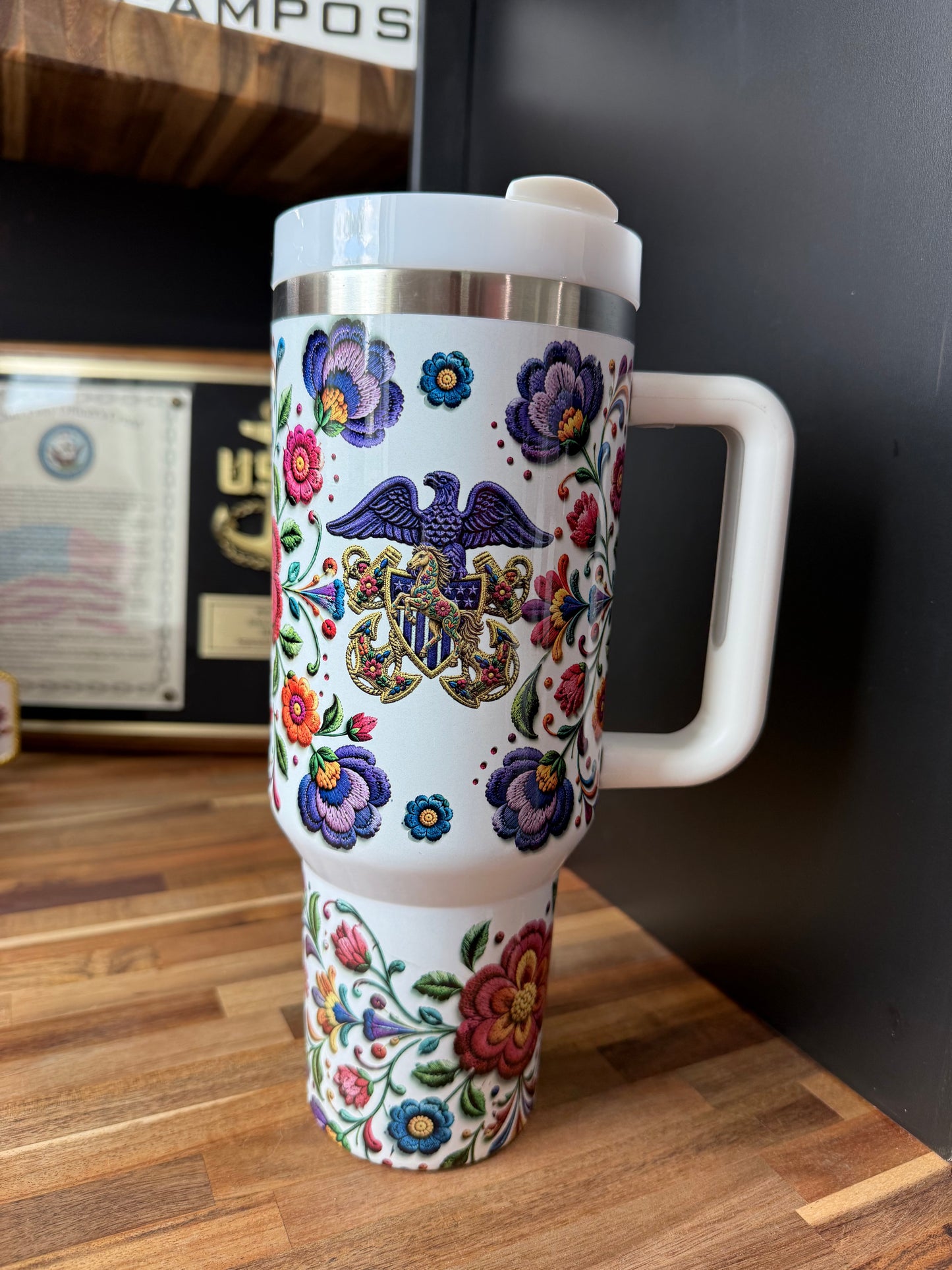 Embroidery Love 40 oz Tumbler