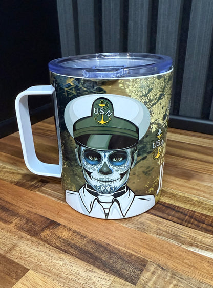 Dia de Los Jefes 12 oz Travel Mug