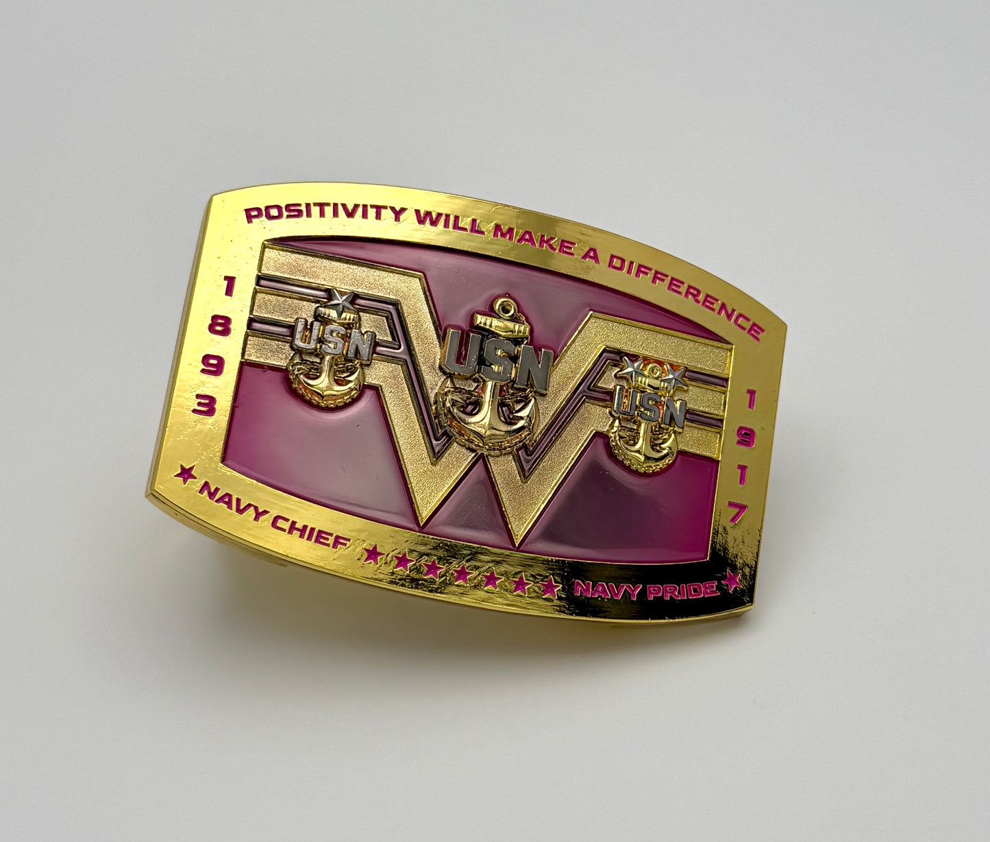 Retro WW CPO Belt Buckle V2