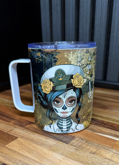 Dia de Las Jefas 12 oz Travel Mug