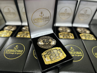 Me Mother and Father Coin Buckle Set