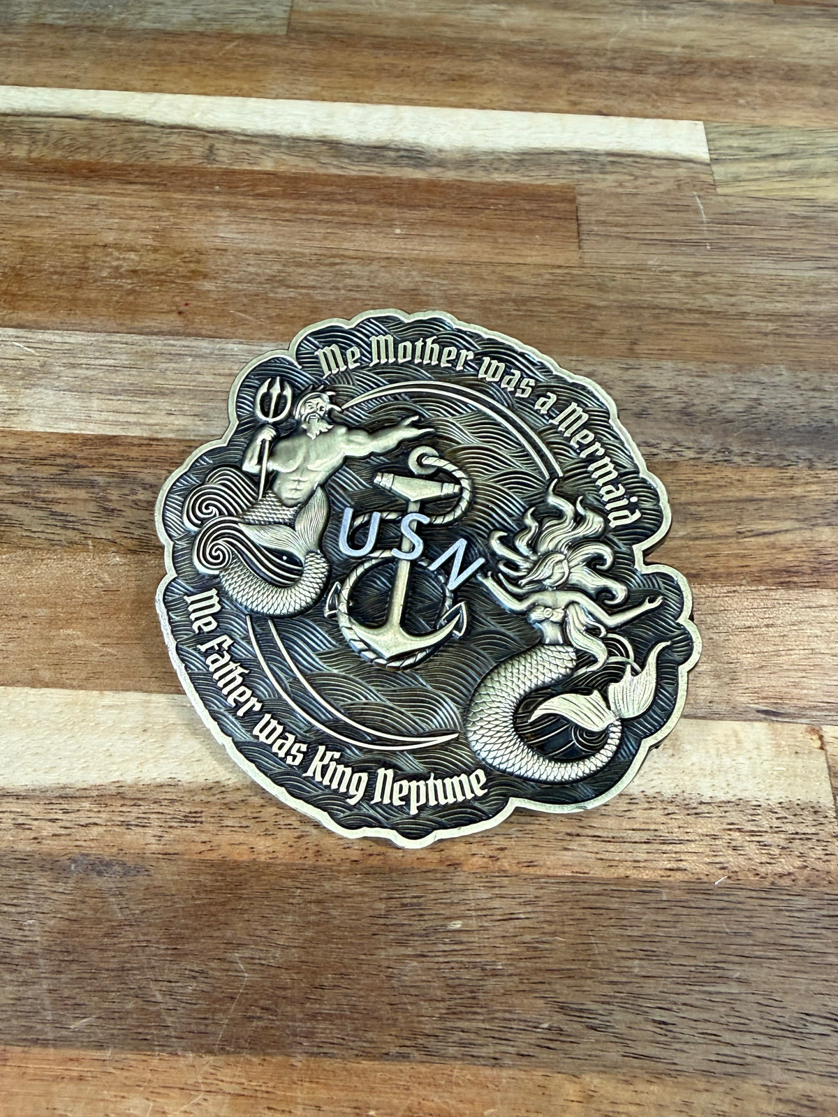 Me Mother and Father Coin and Buckle Set
