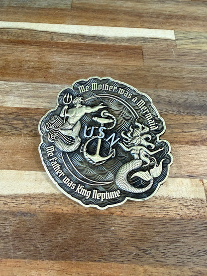 Me Mother and Father Coin and Buckle Set