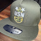 Camo Anchor Snapback Hat