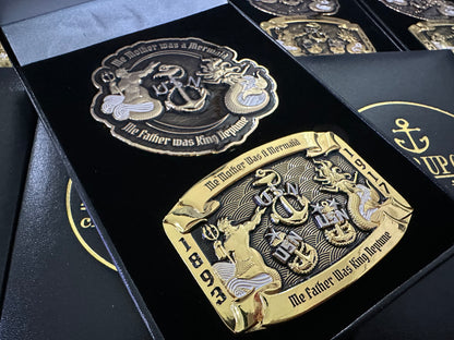 Me Mother and Father Coin Buckle Set