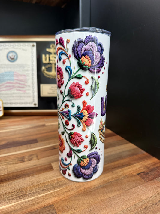 Embroidery Love 20 oz Tumbler