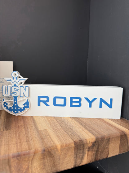 Junior Sailor Desk Name Plate