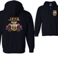 Jefa De Flores Zip Up Hoodie