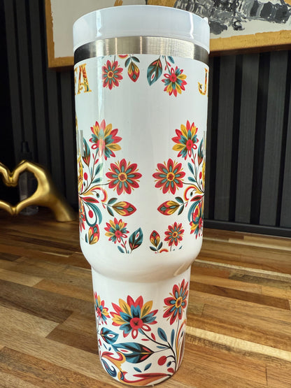 Jefa de Flores 40 oz Tumbler