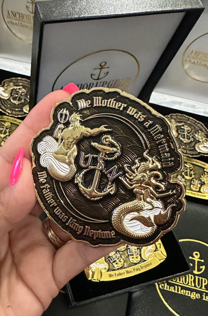 Me Mother and Father Coin Buckle Set