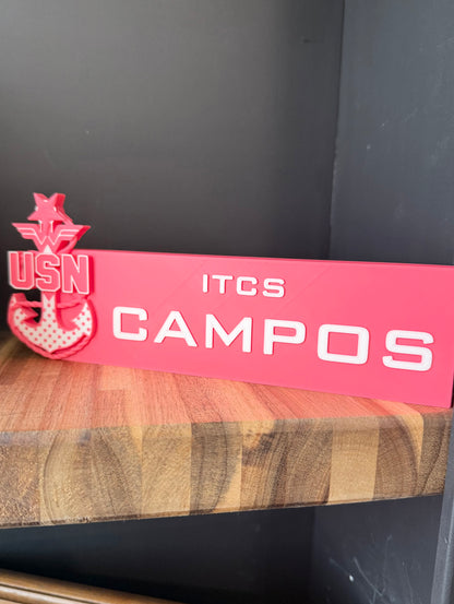 Junior Sailor Desk Name Plate