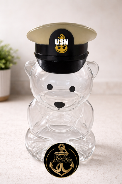House of Anchors Glass Bear