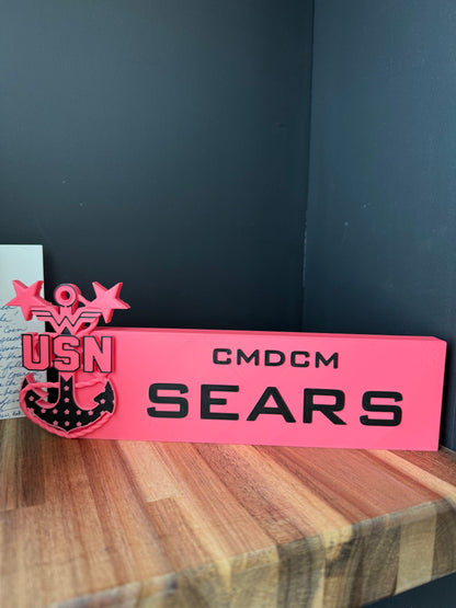 Junior Sailor Desk Name Plate