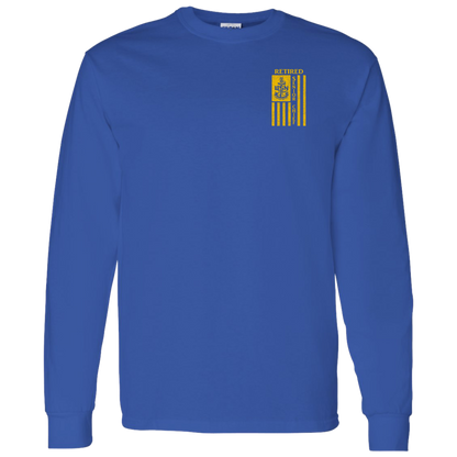 Retired Senior Chief Flag FB LS T-Shirt 5.3 oz.
