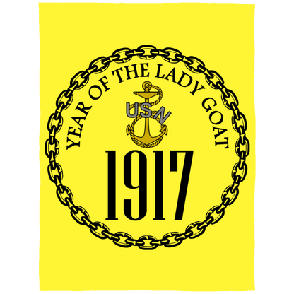 Year of the Lady Goat Fleece Blanket 60x80