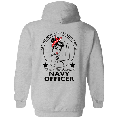 Navy Girl Officer FB Pullover Hoodie