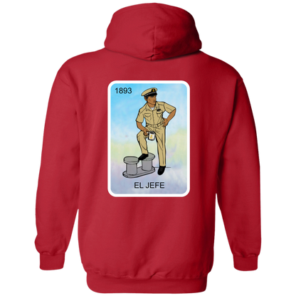 Nautical El Jefe Zip Up Hooded Sweatshirt