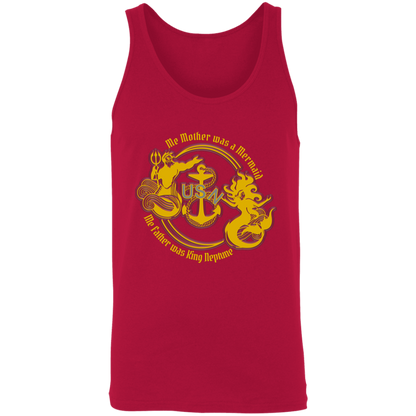 Me Mother and Father Gold Unisex Tank