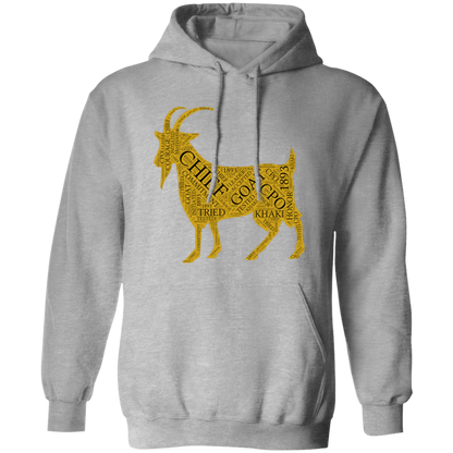 Goat Word Gold Pullover Hoodie