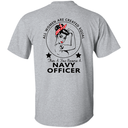 Navy Girl Officer FB 5.3 oz. T-Shirt