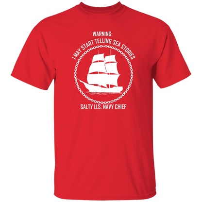 Salty Sea Story White 5.3 oz. T-Shirt