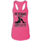 Veteran I Fought Ladies Racerback Tank