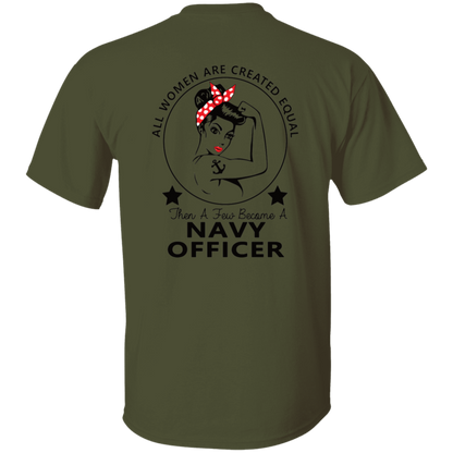 Navy Girl Officer FB 5.3 oz. T-Shirt