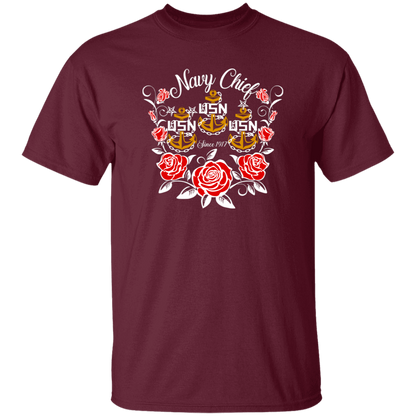 Navy Chief Rose Gold 5.3 oz. T-Shirt