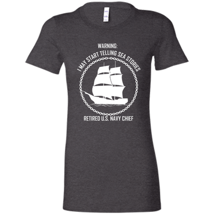 Retired Sea Stories White  Ladies' Favorite T-Shirt