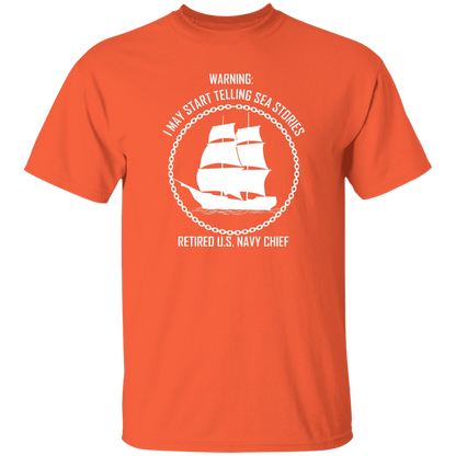 Retired Sea Stories White  5.3 oz. T-Shirt