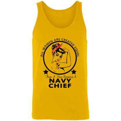 Navy Girl Chief  Unisex Tank