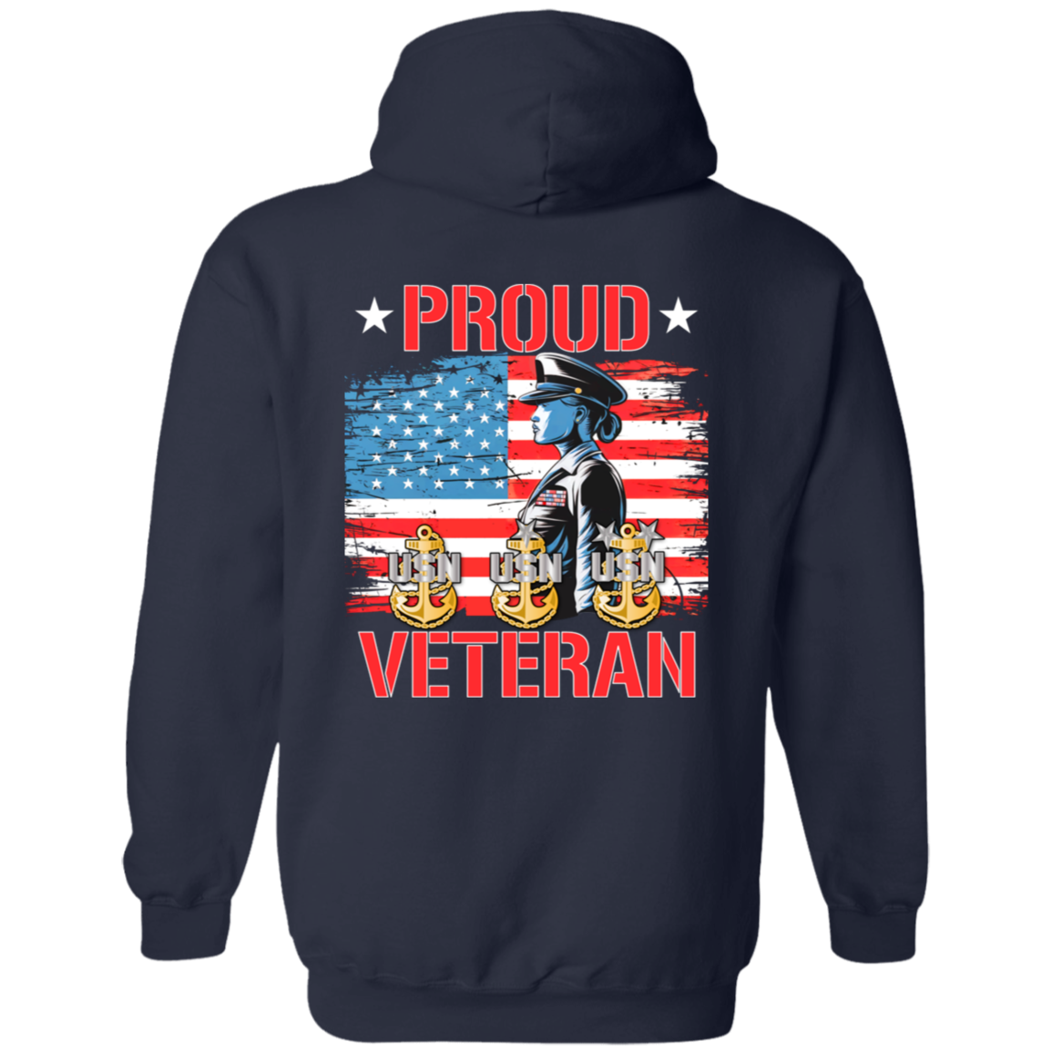 Proud Veteran FB Pullover Hoodie