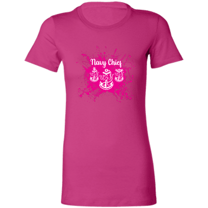 Navy Chief Pink Paint Ladies' Favorite T-Shirt