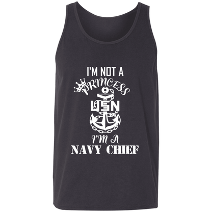 I'm not a Princess White Design Unisex Tank