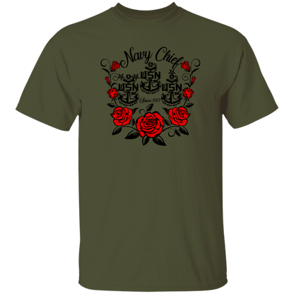 Navy Chief Rose 5.3 oz. T-Shirt