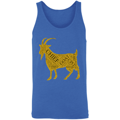 Goat Word Gold Unisex Tank