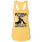 Veteran I Fought Ladies Racerback Tank