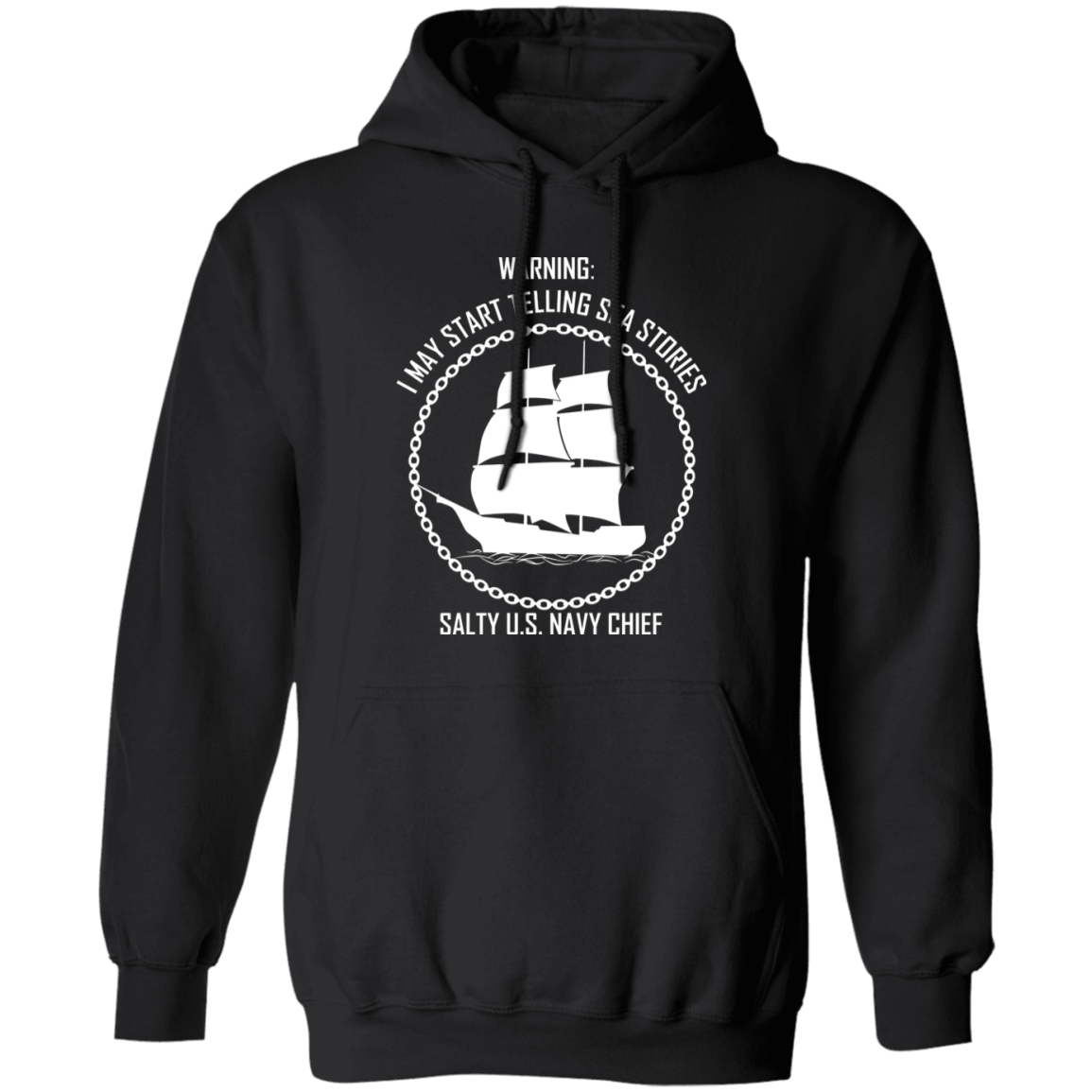 Salty Sea Story White Pullover Hoodie