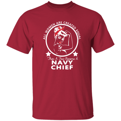 Navy Girl Chief White 5.3 oz. T-Shirt