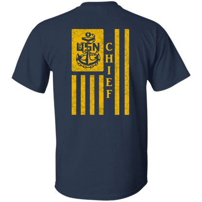 Chief Flag Front and Back 5.3 oz. T-Shirt