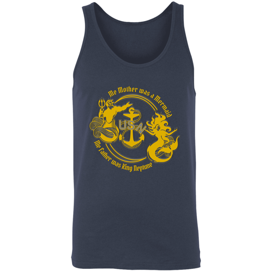Me Mother and Father Gold Unisex Tank