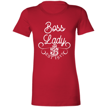 Boss Lady White Design Ladies' Favorite T-Shirt