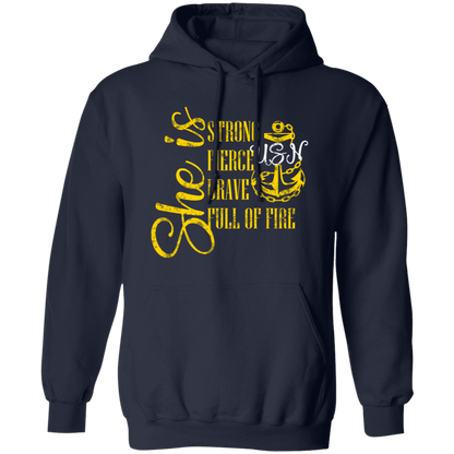She Is Gold Pullover Hoodie